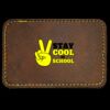 Faux Leather Engravable Patch - Round-Corner Rectangular Thumbnail