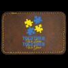 Faux Leather Engravable Patch - Round-Corner Rectangular Thumbnail