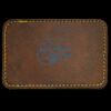 Faux Leather Engravable Patch - Round-Corner Rectangular Thumbnail