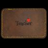 Faux Leather Engravable Patch - Round-Corner Rectangular Thumbnail