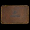 Faux Leather Engravable Patch - Round-Corner Rectangular Thumbnail