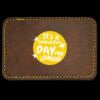 Faux Leather Engravable Patch - Round-Corner Rectangular Thumbnail
