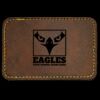Faux Leather Engravable Patch - Round-Corner Rectangular Thumbnail