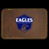 Faux Leather Engravable Patch - Round-Corner Rectangular Thumbnail