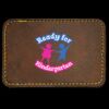 Faux Leather Engravable Patch - Round-Corner Rectangular Thumbnail