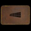 Faux Leather Engravable Patch - Round-Corner Rectangular Thumbnail