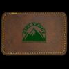 Faux Leather Engravable Patch - Round-Corner Rectangular Thumbnail