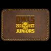 Faux Leather Engravable Patch - Round-Corner Rectangular Thumbnail