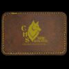 Faux Leather Engravable Patch - Round-Corner Rectangular Thumbnail