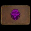 Faux Leather Engravable Patch - Round-Corner Rectangular Thumbnail