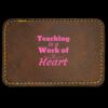 Faux Leather Engravable Patch - Round-Corner Rectangular Thumbnail