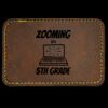 Faux Leather Engravable Patch - Round-Corner Rectangular Thumbnail