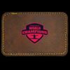 Faux Leather Engravable Patch - Round-Corner Rectangular Thumbnail