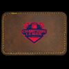 Faux Leather Engravable Patch - Round-Corner Rectangular Thumbnail
