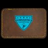 Faux Leather Engravable Patch - Round-Corner Rectangular Thumbnail