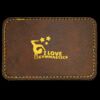 Faux Leather Engravable Patch - Round-Corner Rectangular Thumbnail