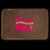 Faux Leather Engravable Patch - Round-Corner Rectangular Thumbnail