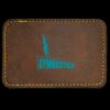 Faux Leather Engravable Patch - Round-Corner Rectangular Thumbnail