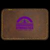Faux Leather Engravable Patch - Round-Corner Rectangular Thumbnail
