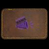 Faux Leather Engravable Patch - Round-Corner Rectangular Thumbnail