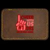 Faux Leather Engravable Patch - Round-Corner Rectangular Thumbnail