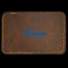Faux Leather Engravable Patch - Round-Corner Rectangular Thumbnail