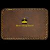 Faux Leather Engravable Patch - Round-Corner Rectangular Thumbnail