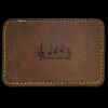 Faux Leather Engravable Patch - Round-Corner Rectangular Thumbnail