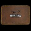 Faux Leather Engravable Patch - Round-Corner Rectangular Thumbnail