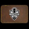 Faux Leather Engravable Patch - Round-Corner Rectangular Thumbnail