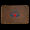 Faux Leather Engravable Patch - Round-Corner Rectangular Thumbnail