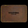 Faux Leather Engravable Patch - Round-Corner Rectangular Thumbnail