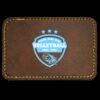 Faux Leather Engravable Patch - Round-Corner Rectangular Thumbnail