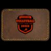 Faux Leather Engravable Patch - Round-Corner Rectangular Thumbnail