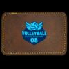 Faux Leather Engravable Patch - Round-Corner Rectangular Thumbnail