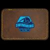 Faux Leather Engravable Patch - Round-Corner Rectangular Thumbnail