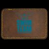 Faux Leather Engravable Patch - Round-Corner Rectangular Thumbnail