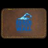Faux Leather Engravable Patch - Round-Corner Rectangular Thumbnail
