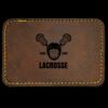 Faux Leather Engravable Patch - Round-Corner Rectangular Thumbnail