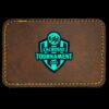 Faux Leather Engravable Patch - Round-Corner Rectangular Thumbnail
