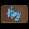 Faux Leather Engravable Patch - Round-Corner Rectangular Thumbnail