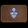 Faux Leather Engravable Patch - Round-Corner Rectangular Thumbnail