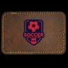 Faux Leather Engravable Patch - Round-Corner Rectangular Thumbnail