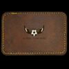 Faux Leather Engravable Patch - Round-Corner Rectangular Thumbnail