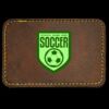 Faux Leather Engravable Patch - Round-Corner Rectangular Thumbnail