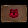 Faux Leather Engravable Patch - Round-Corner Rectangular Thumbnail