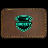 Faux Leather Engravable Patch - Round-Corner Rectangular Thumbnail