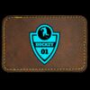 Faux Leather Engravable Patch - Round-Corner Rectangular Thumbnail