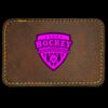 Faux Leather Engravable Patch - Round-Corner Rectangular Thumbnail