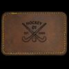 Faux Leather Engravable Patch - Round-Corner Rectangular Thumbnail